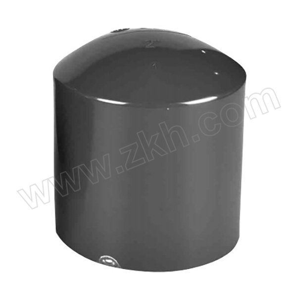 SHCN/协羽塑胶 UPVC管帽(化工管配件)日标 3" 1.6MPa 适配管外径89mm 深灰色 1个