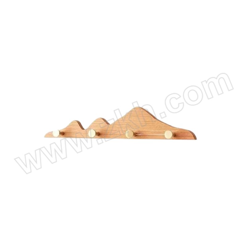 HONGDEXIN/弘德信 实木衣服挂钩免打孔黄铜长排钩 guagou-2503·0-001 长40.2CM，高8CM 1个