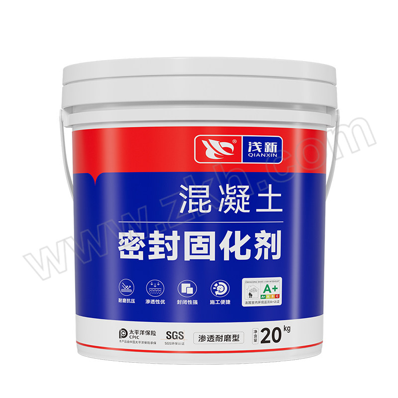 QIANXIN/浅新 混凝土密封固化剂耐磨型 20kg 1桶