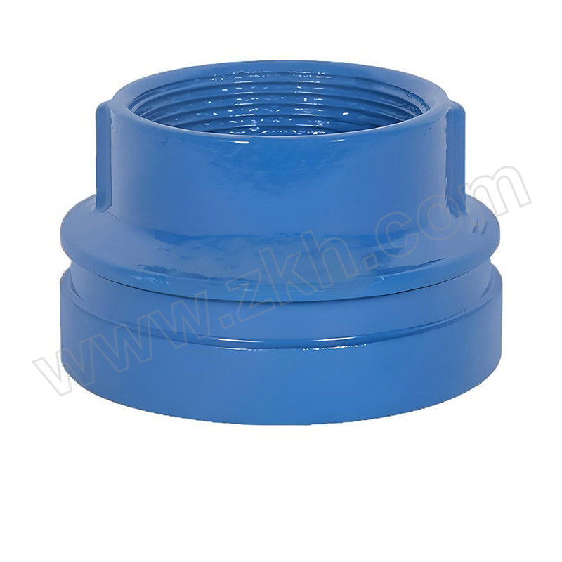 K&F/卡耐夫 沟槽丝接大小头 108*42mm DN100*DN32 球墨铸铁 蓝色 PN25 GB5135.11-2006 1个