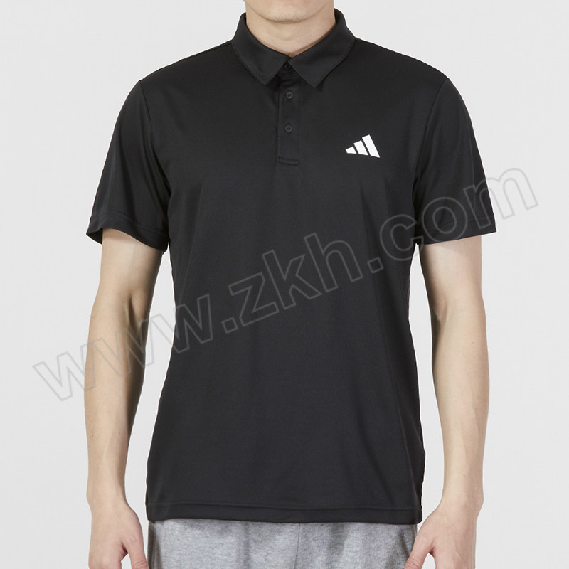 ADIDAS/阿迪达斯 男短袖网球POLO衫 HR8730 黑色 M 1件