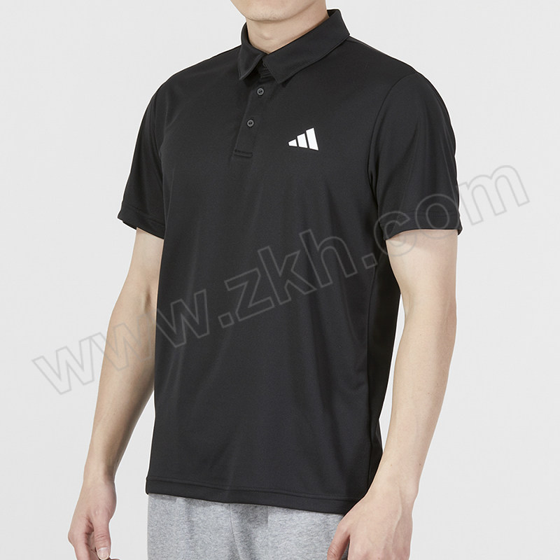 ADIDAS/阿迪达斯 男短袖网球POLO衫 HR8730 黑色 M 1件