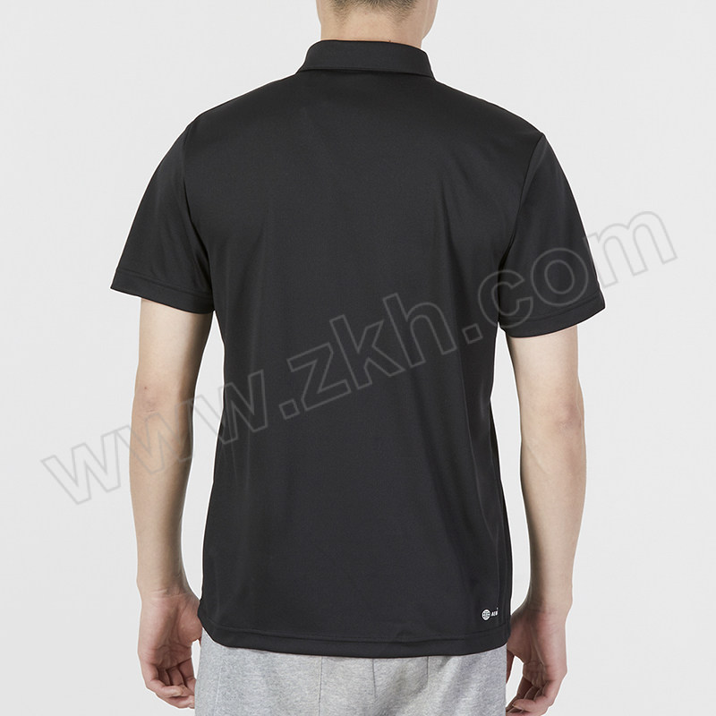 ADIDAS/阿迪达斯 男短袖网球POLO衫 HR8730 黑色 M 1件