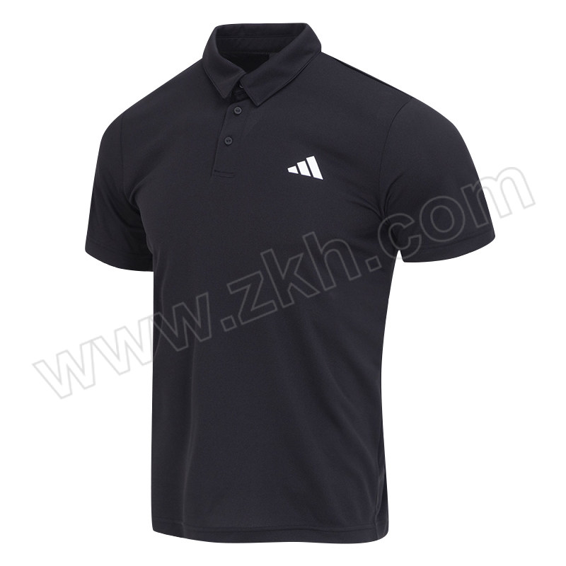 ADIDAS/阿迪达斯 男短袖网球POLO衫 HR8730 黑色 M 1件