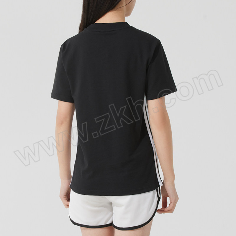 ADIDAS/阿迪达斯 女夏季款短袖T恤 JD0846 黑色 XS 1件
