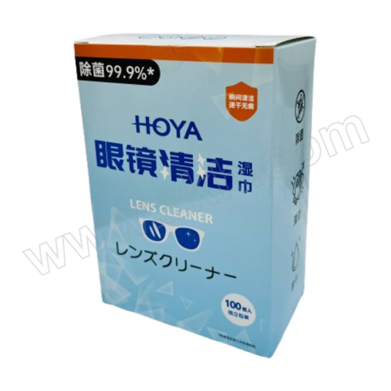 HOYA/豪雅 眼镜清洁湿巾 100片装 150*130mm 1盒