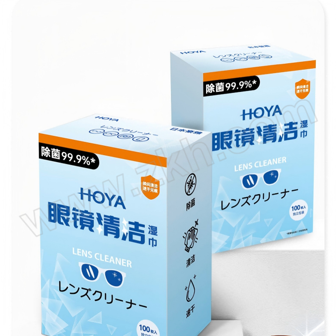 HOYA/豪雅 眼镜清洁湿巾 100片装 150*130mm 1盒
