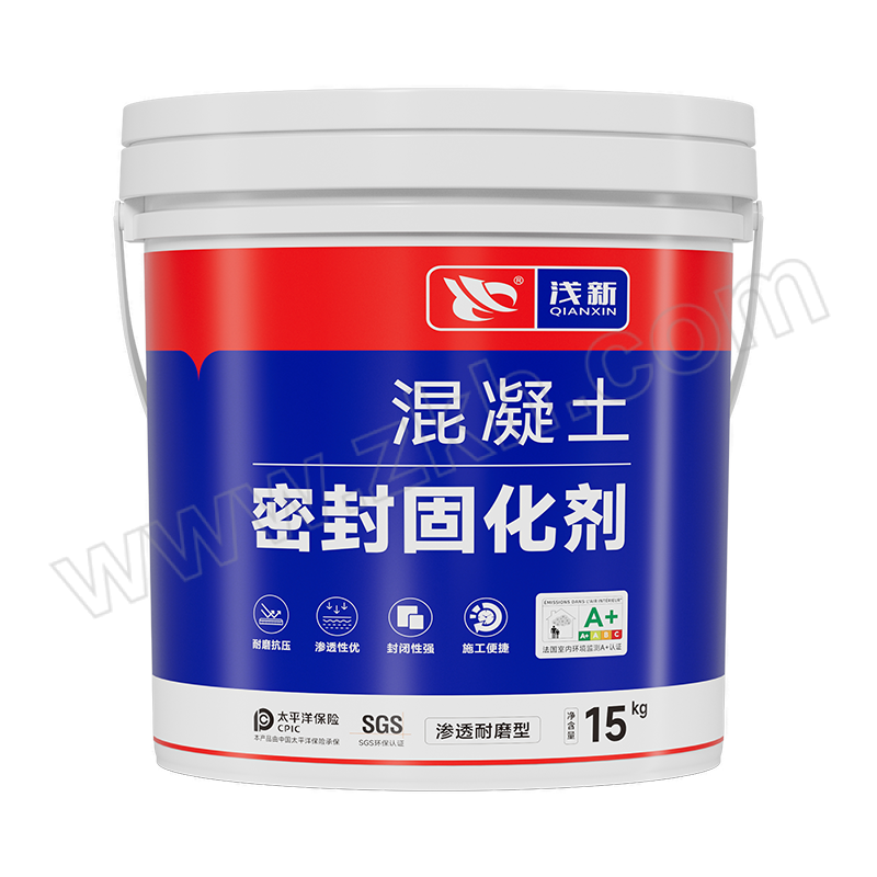 QIANXIN/浅新 混凝土密封固化剂耐磨型 15kg 1桶