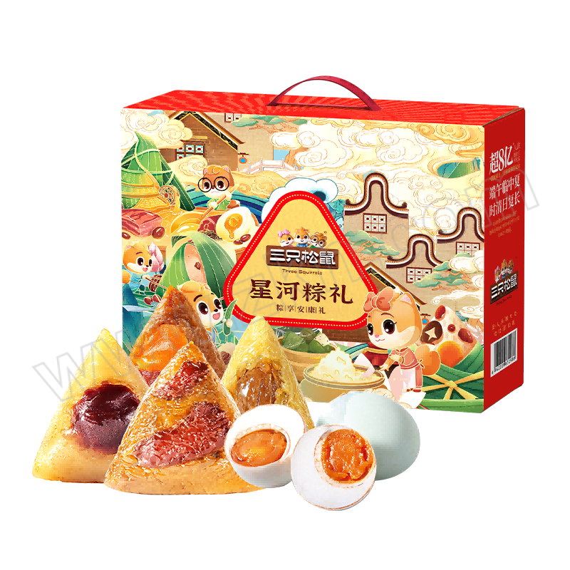 THREE SQUIRRELS/三只松鼠 星河粽礼1440g 12个/红色 1盒