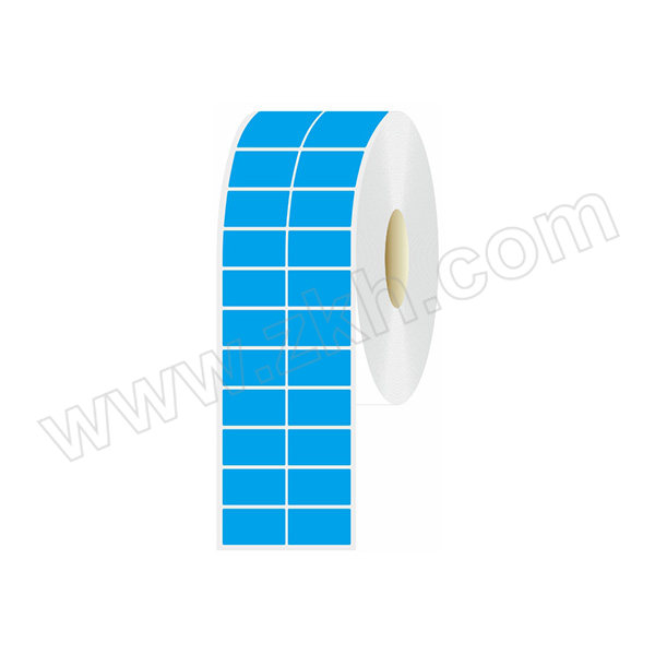 XINHUAI/鑫淮 刷写标识 珠光纸标签 签字笔可写字 3×1cm 双排 蓝色 卷芯内径40mm 10000张 1卷