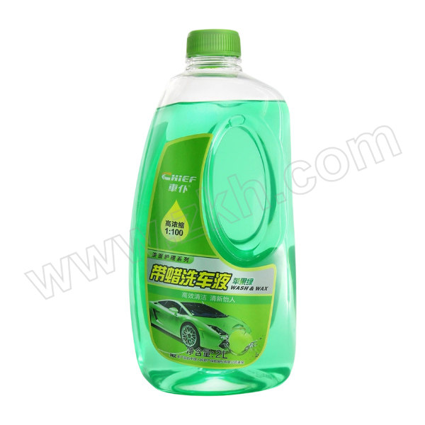 CHIEF/车仆 洗车液 苹果绿 2L 1瓶
