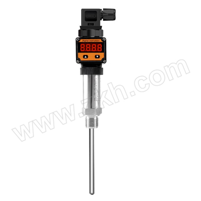 XTX/鑫泰祥 一体化式温度变送器 XTX-151ATS-L803 插深80mm 量程-50~150℃ PT100 输出信号Rs485通讯 赫斯曼带显示表头 DC24V供电 M20×1.5螺纹安装 其他长度及螺纹和输出信号可定制 1个