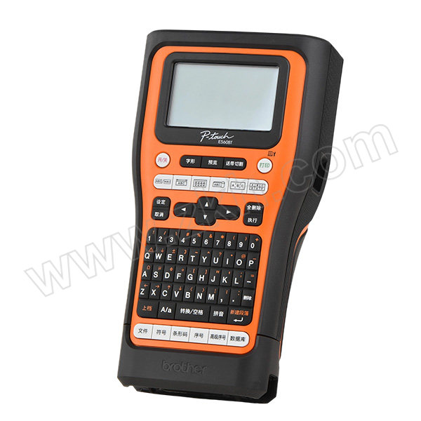 BROTHER/兄弟 便携式专业型标签打印机 PT-E560BT 适用3.5～24mm宽TZe色带 最高打印精度180×360dpi 最高打印速度30mm/s 标配 含电源电池 1台