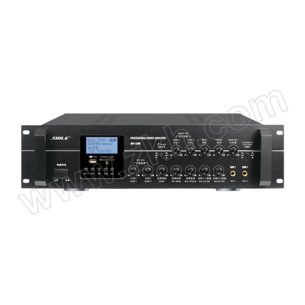 SHILE/狮乐 中小型音响会议套装 AV-106 含BX-406黑色×2对+SH-17手持(不含线材辅材) 1套