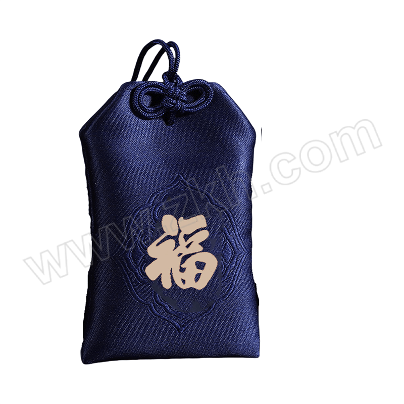 QISHAN/琪钐 中国风刺绣祈福香囊御守 5*8cm 蓝色福流苏款 1个