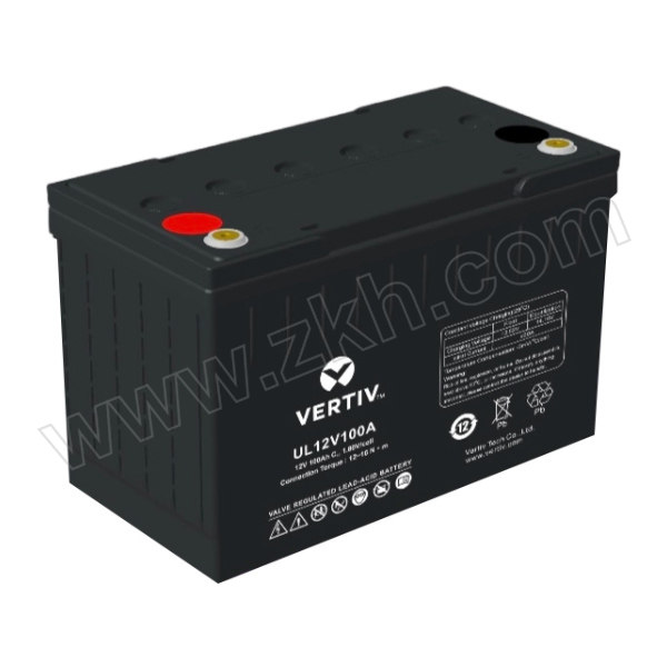 VERTIV/维谛 铅酸免维护蓄电池 UL12V100A 1块