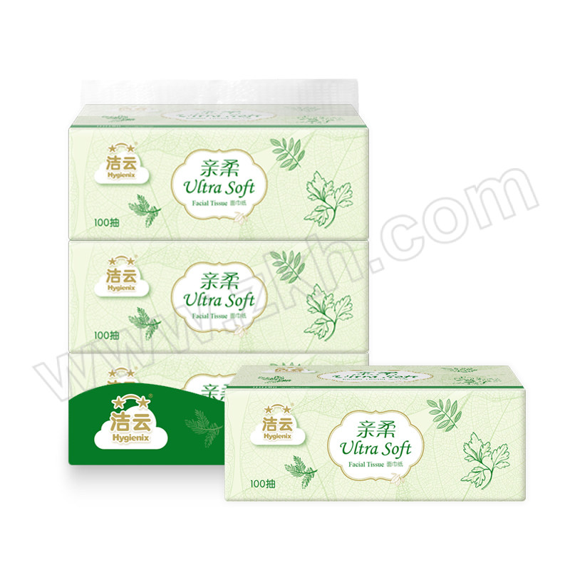 HYGIENIX/洁云 塑包面纸 H16208201 175×131mm 100抽×3包×20提 三层 1箱