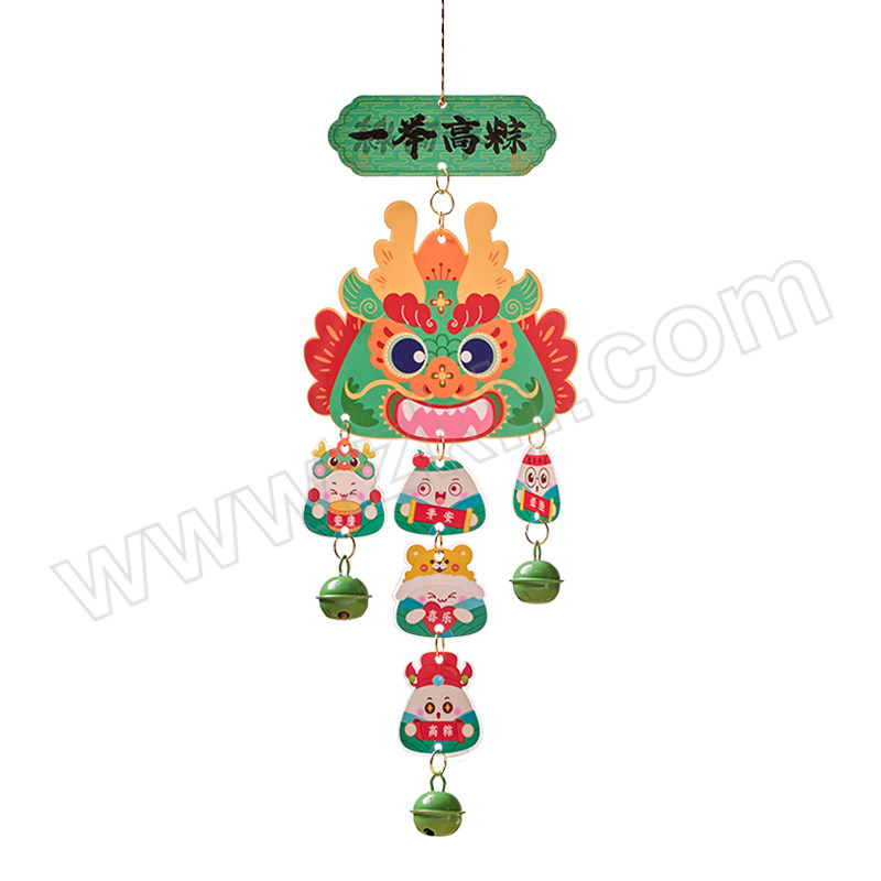 QISHAN/琪钐 端午节手工diy五瑞臻礼挂件 一举高粽 约11*35cm 1个