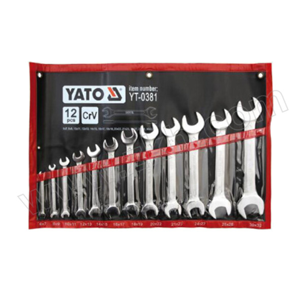 YATO/易尔拓 双头呆扳手组套（12件） YT-0381 6~32mm 1套