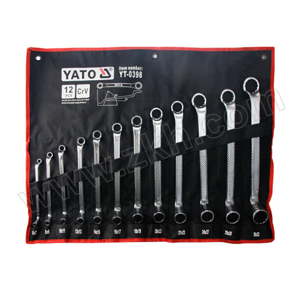 YATO/易尔拓 双头高颈梅花扳手组套（12件） YT-0398 6~32mm 1套