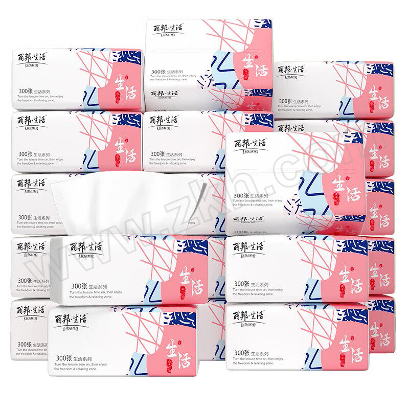 LB/丽邦生活 抽纸 SRZ150-1*30包 白色 四层 120×170mm 1箱