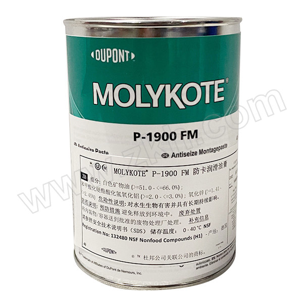 MOLYKOTE/摩力克 食品级防卡剂 P1900 白色 1kg 1罐