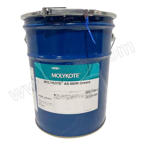 MOLYKOTE/摩力克 含固体润滑剂硅脂 AS880N 黑色 20kg 1桶