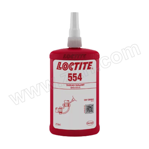 LOCTITE/乐泰 管螺纹密封胶-冷媒管路专用 554 红色 冷冻剂管道密封 250mL 1瓶
