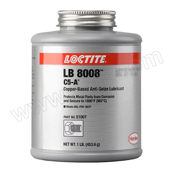 LOCTITE/乐泰 螺纹油膏-耐高温铜基抗咬合剂 LB 8008 C5-A塑料罐装 1lb 1瓶