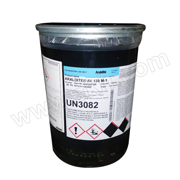 ARALDITE/爱牢达 环氧结构粘接胶-耐腐蚀型 AV138 主剂 20kg 1桶