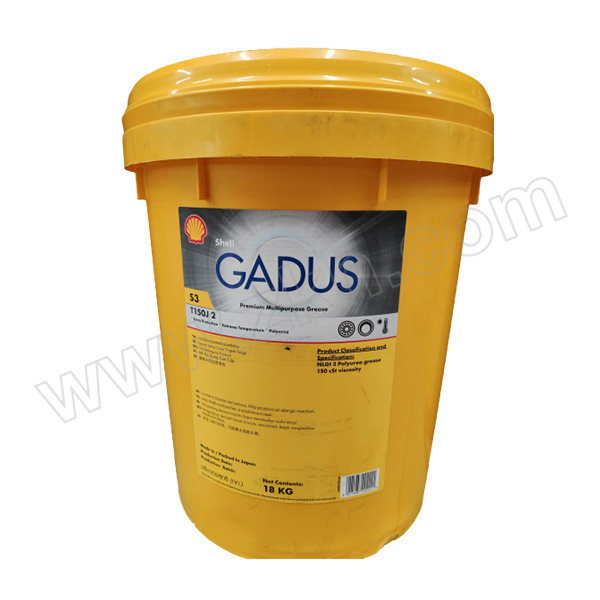 SHELL/壳牌 润滑脂 GADUS-S3T150J-2 18kg 1桶