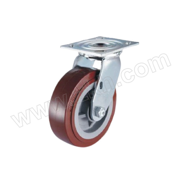 COLSON/科顺 4系列5寸活动型塑料脚轮 4-5409-824 载重375kg 底板114×102mm 安装高度165mm 1个