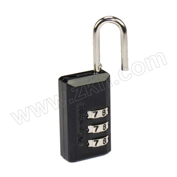 MASTERLOCK/玛斯特锁 箱包锁 646MCND 锌本色 锁钩净高22mm 3位字码轮 1个