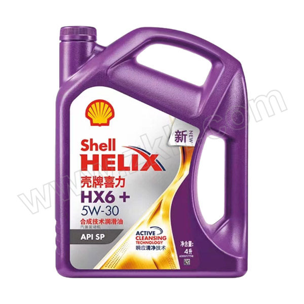 SHELL/壳牌 半合成汽油机油 HELIX-HX6-5W30 4L×4瓶 1箱