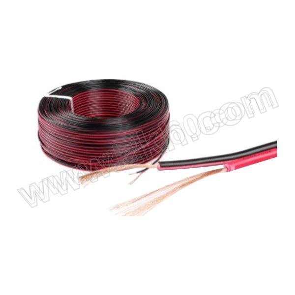 QIFAN/起帆 铜芯聚氯乙烯绝缘扁形软电线 RVB-300/300V-2×1 红色+黑色 100m 1卷