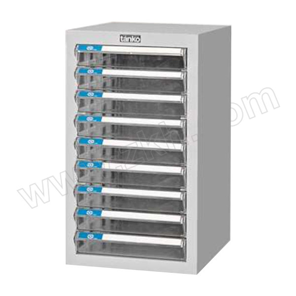 TANKO/天钢 文件箱（落地型） A4G-109 W292×D346×H560mm 9个透明抽屉 1个