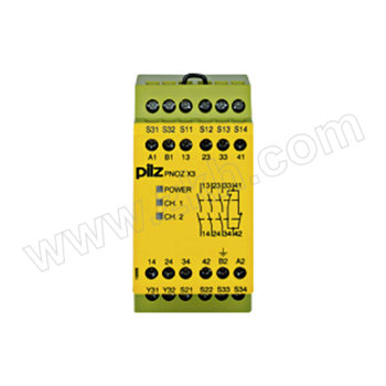 PILZ/皮尔磁 PNOZ系列安全继电器 PNOZ X3 230VAC 24VDC 3n/o 1n/c 1so 1个