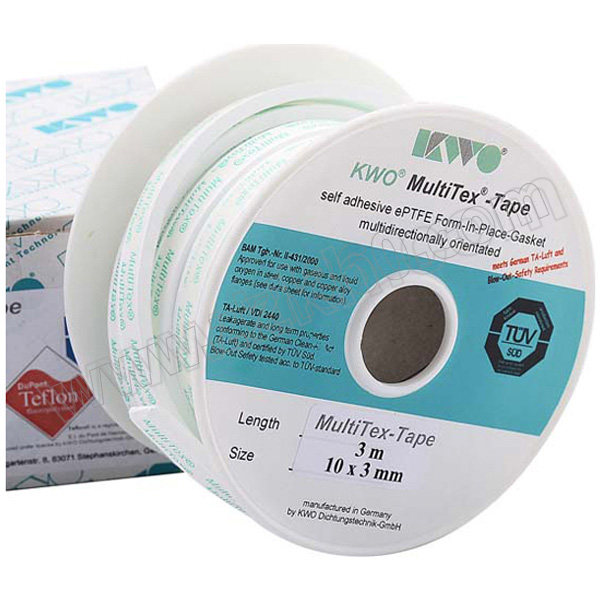 KWO/科沃 S3系列膨体四氟带状垫片 JF-605030-10 白色  厚度3mm 宽度50mm 长度10m 1卷