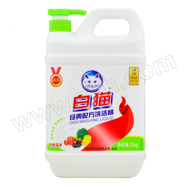 WHITECAT/白猫 经典配方洗洁精 6901894121212 2kg 1瓶