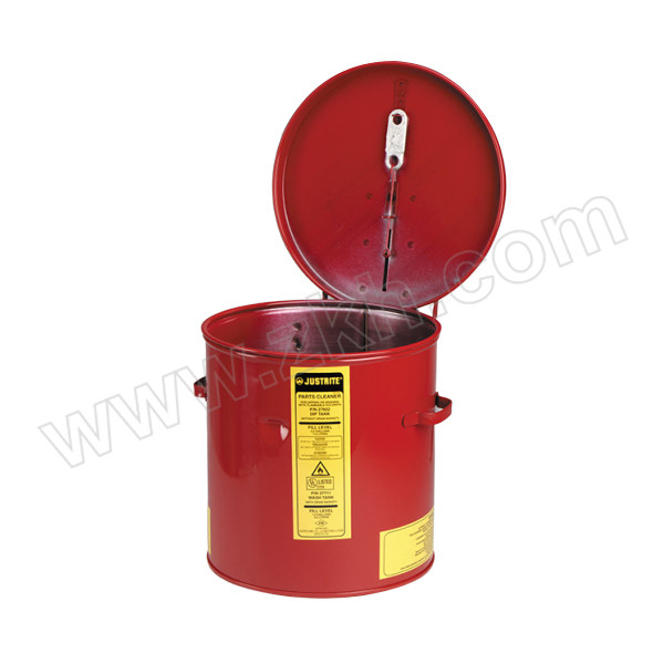 JUSTRITE/杰斯瑞特 钢制浸泡罐 27605 19L 红色 1个