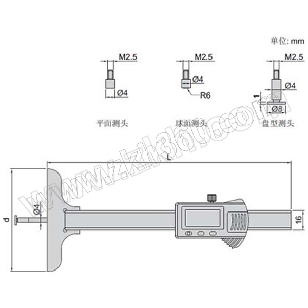 INSIZE/英示 数显百分表 INSIZE-2112-10F 12.7mm/0.5" 1把