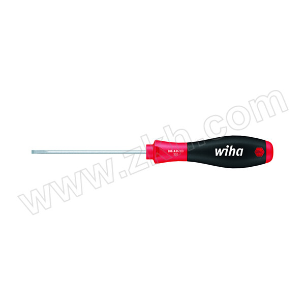 WIHA/威汉 302系列双组份软手柄一字窄头螺丝起子 WIHA-00691 3.5×100mm 圆起子杆 1支