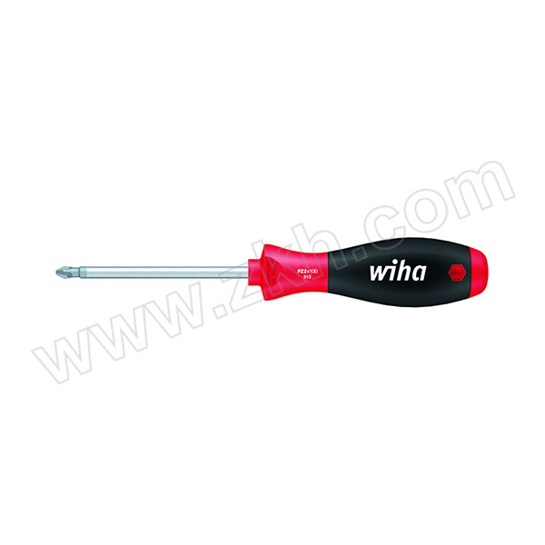 WIHA/威汉 313系列双组份软手柄米字螺丝起子 WIHA-00768 PZ0×60mm 圆起子杆 1支