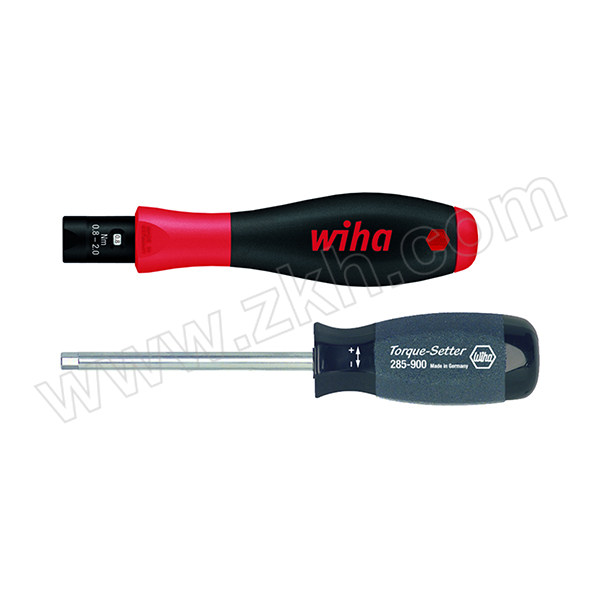 WIHA/威汉 2852系列有变扭力刻度螺丝起子 WIHA-26461 0.4-1.0Nm 六角驱动4mm 精度±6% 附扭力调节器 须配2859系列起子杆使用 1支