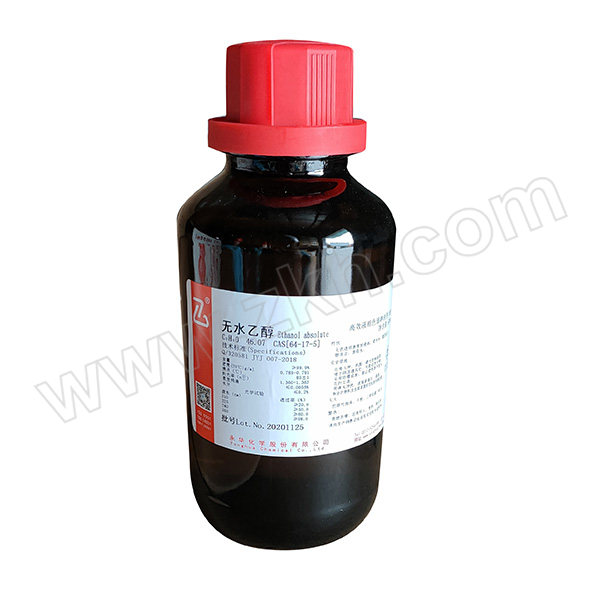 YONGHUA/永华 无水乙醇 117921204 CAS号64-17-5 99.9% HPLC 500mL 1瓶