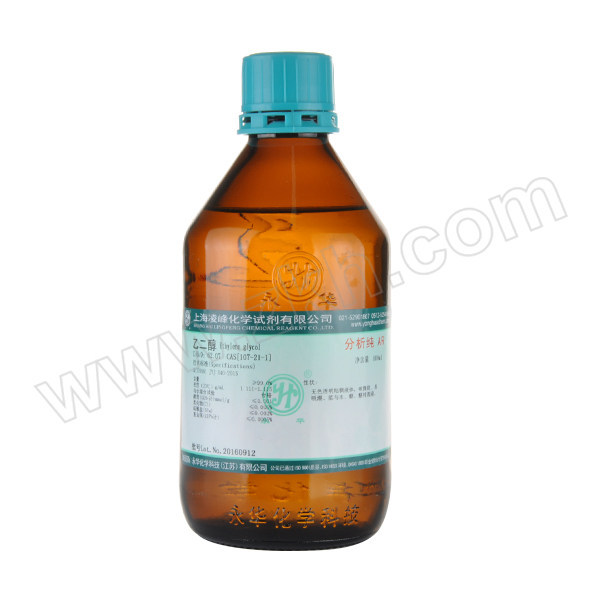 YONGHUA/永华 乙二醇 119402104 CAS:107-21-1等级:AR 500mL 1瓶