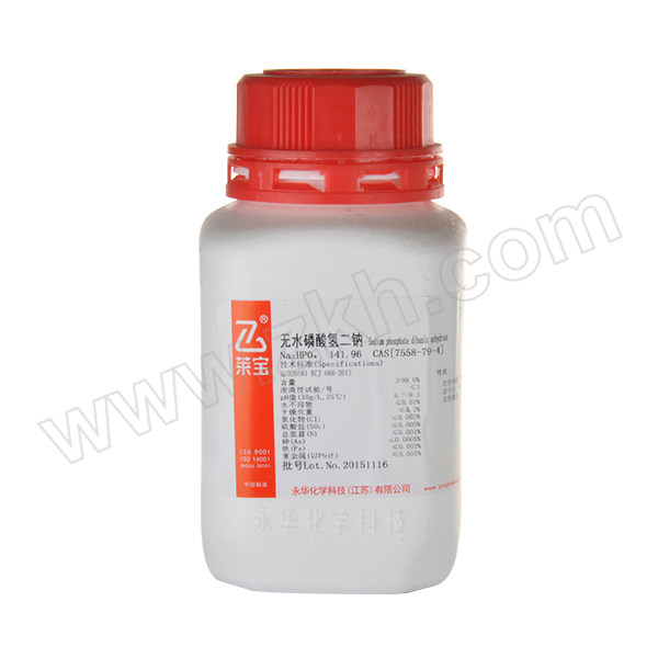 YONGHUA/永华 无水磷酸氢二钠 209101229 CAS:7558-79-4 等级:GR 500g 1瓶