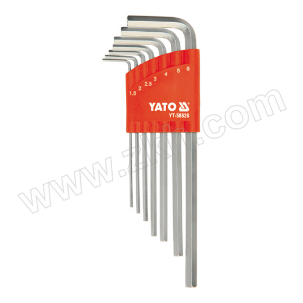 YATO/易尔拓 高档加长内六角扳手组套 YT-58826 7件 1.5-6.0mm 1套