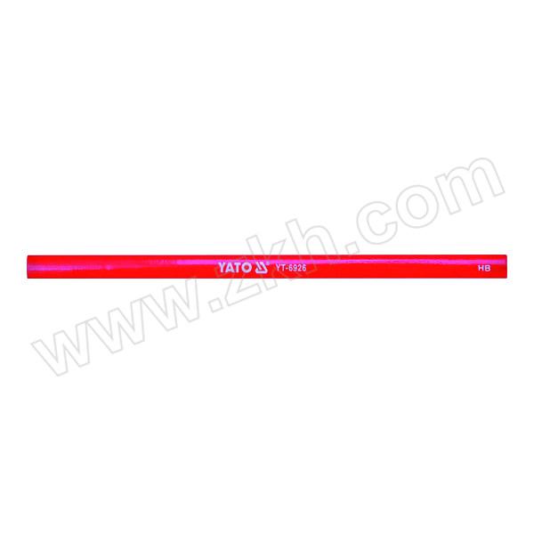 YATO/易尔拓 木工铅笔 YT-6926 HB 红色245×12mm 1组