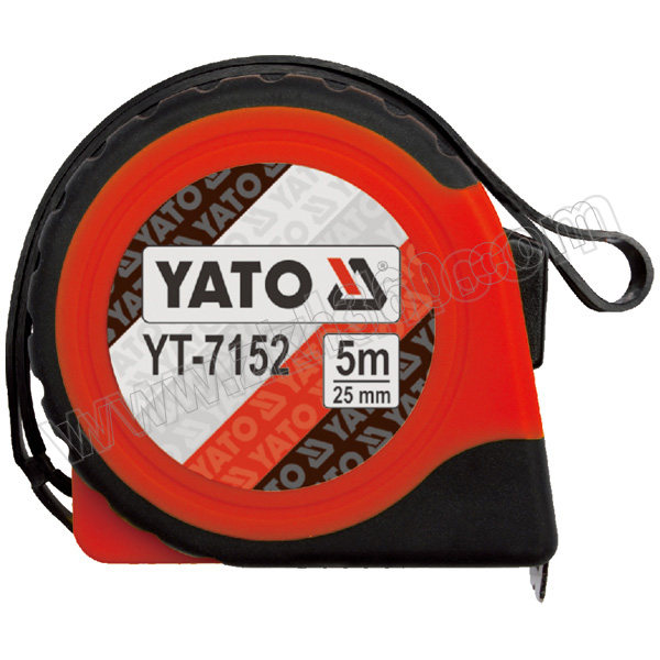 YATO/易尔拓 卷尺 YT-7149 2M×16mm 橡塑壳 白色尺带 尼龙涂层 1把